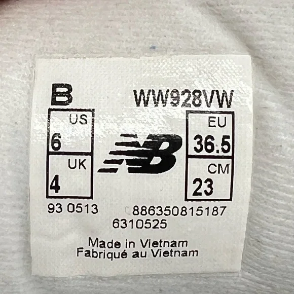 New Balance 928 Women's Hook and Loop White Leather Walking Comfort Shoe 6 - Picture 12 of 12